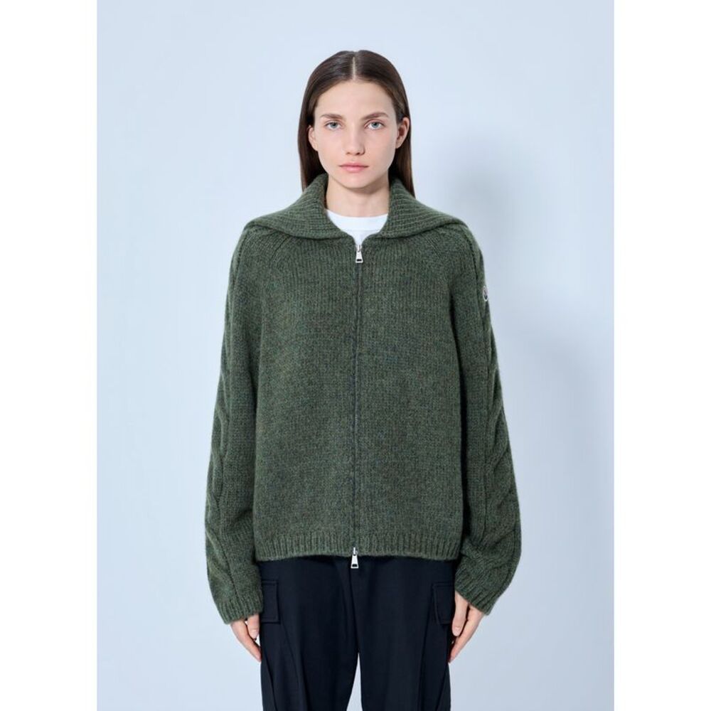 Moncler Women Zipped Knit Sweater
